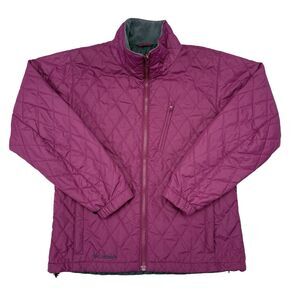 Columbia Jacket Women’s Size Medium Pink Interchange Quilted Full Zip Hiking